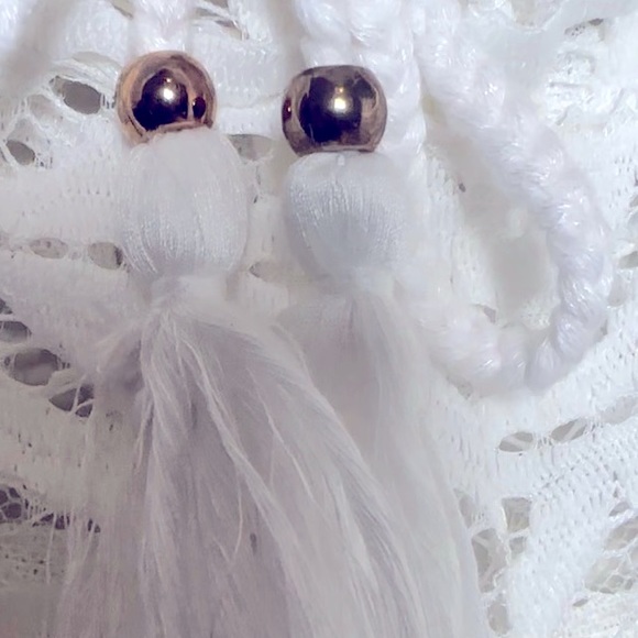 White lace beach cover up pants - Picture 4 of 5